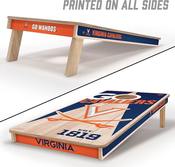 YouTheFan NCAA 2’ x 4’ Professional Wood Cornhole Game