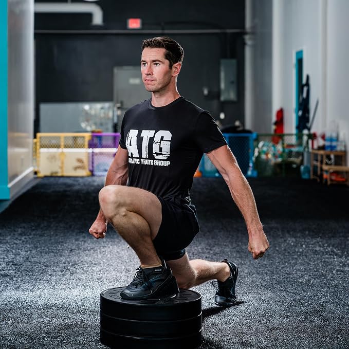 ATG Buddies Squat Wedge Block for Heel Elevated Squat and ATG Split Squats with Carrying Case, Light Weight and Easy to Travel