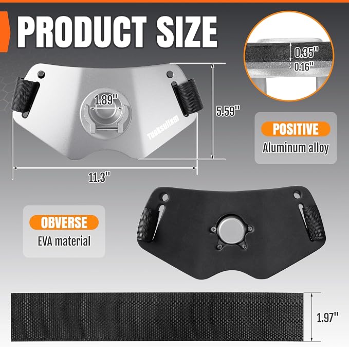 Fishing Belt Adjustable Belt Aluminum Protective plate Padded Waist Support for Fighting