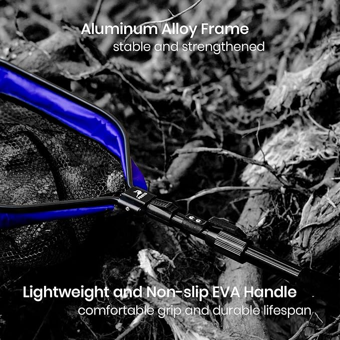 Pristis Utility Multi-Function Fishing Gear Combination, Fishing Plier & 39''/1m Rubber Coated Steelhead Landing Net for 20'' Net Depth, Nice Gift for Family