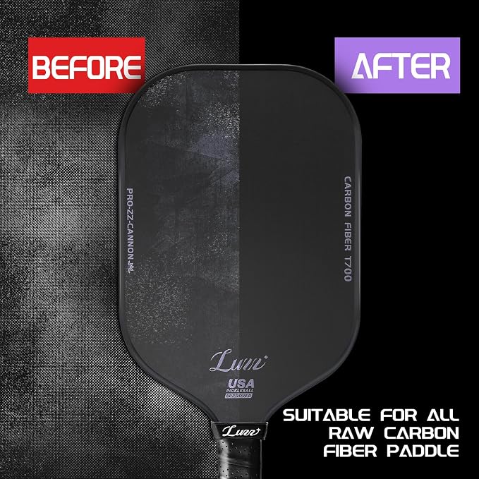 LUZZ Pickleball Paddle Eraser, Pickle Ball Racket Cleaner Eraser for Raw Carbon Fiber Paddles Effortless and Effective for Removing Ball Residue Dirt and Scratches