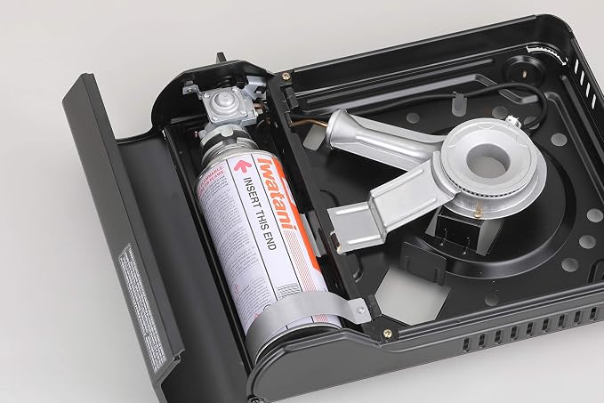 Iwatani Cassette Feu Butane VA-30 Camp Stove, one, BLACK