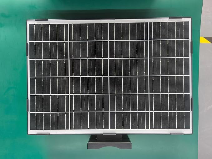 SECUPOE 20Watt Solar Panel with 26000mAh Battery – 12VDC Output, Fast Charging, IP65 Waterproof, Ideal for Security Cameras, Outdoor Lights & More