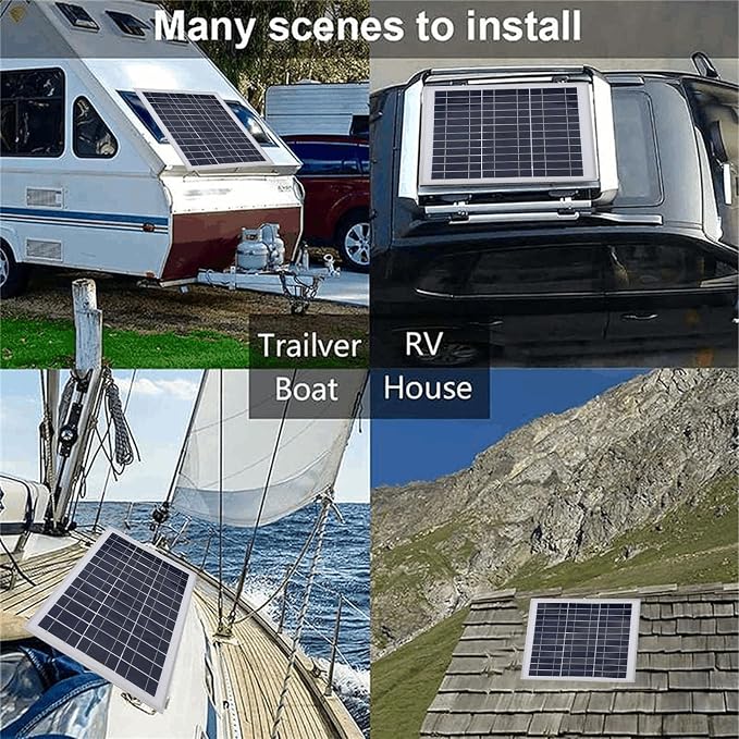 Pssopp 2x100W Portable Solar Panel Kit High Efficiency Monocrystalline Foldable Solar Charger with Charge Controller for Power Station RV Camping Outdoor Battery Maintainer