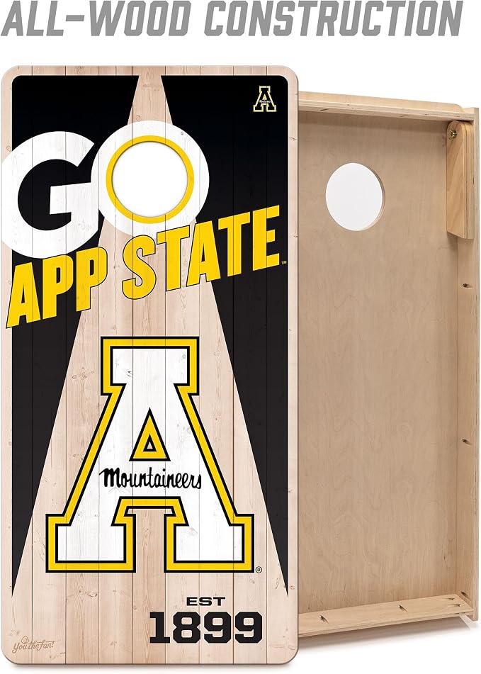 YouTheFan NCAA 2’ x 4’ Professional Wood Cornhole Game