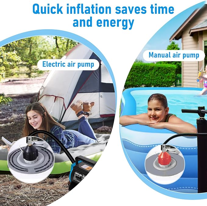 2PCS SUP Pump Adapter, Sturdy Air Valve Adapter with Strong Sealing, Universal Inflation Adapter for Stand Up Paddle Board, Inflatable Kayak and Water Sports Inflatables