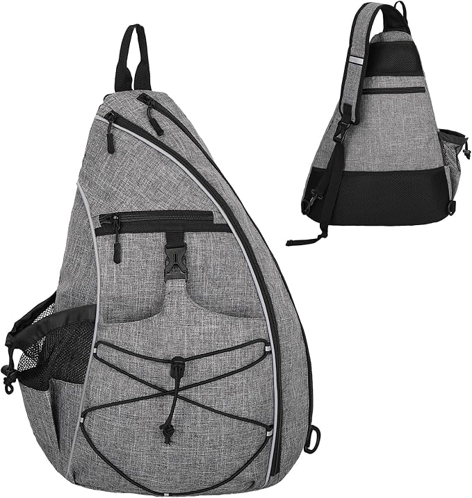 Goloni Pickleball Sling Bag for Men Women, Lightweight Pickleball Backpack with Fence Hook