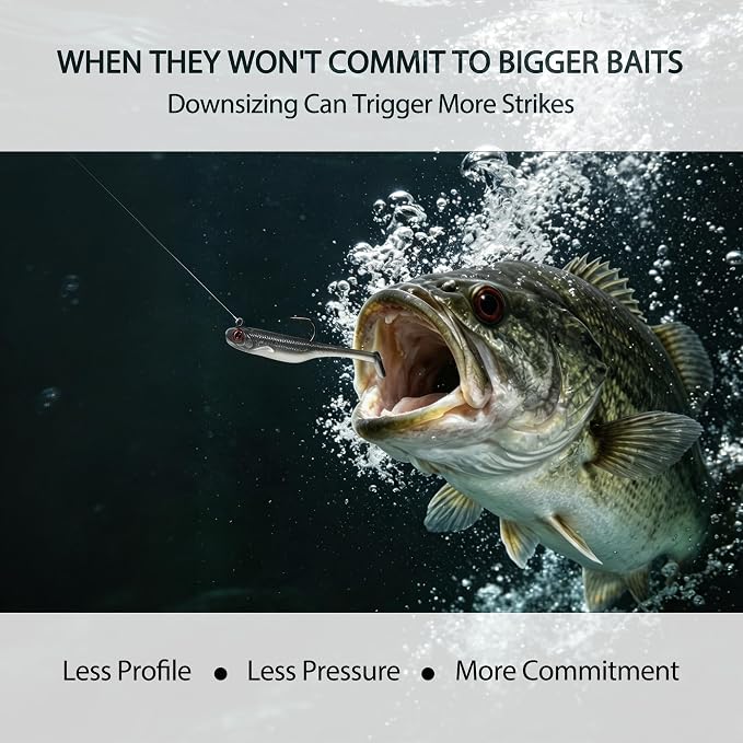 Soft Fishing Lures Shad Minnow Swimbaits, Pre-Rigged Jig Heads Paddle Tail Swim Baits for Bass, Trout, Walleye, Crappie, Sinking Jigs Bait for Saltwater Freshwater, Fishing Gifts for Men