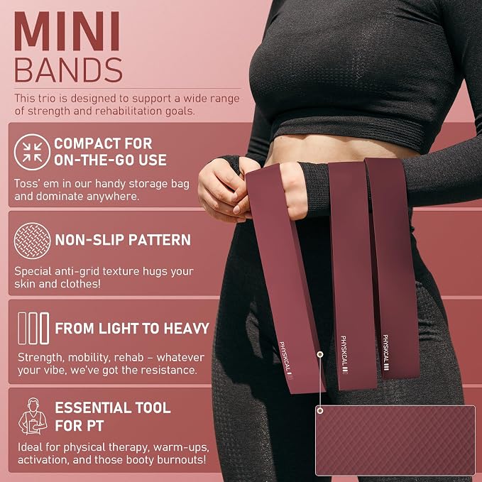 PhysKcal Pilates Kit, 15-Inch Pilates Ring with 1x Core Ball, 3X Resistant Loops and 2X Flex Bands, Home Pilates Equipment Set and Mat Pilates Essential Kit