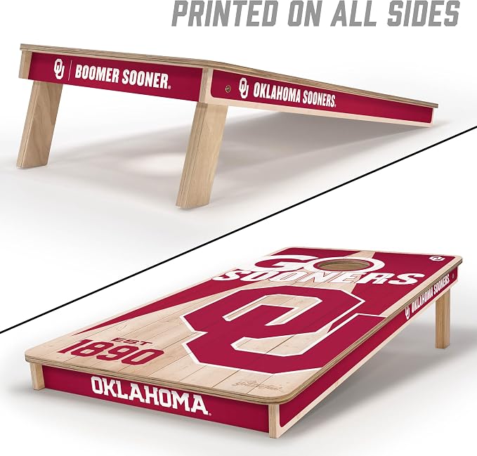 YouTheFan NCAA 2’ x 4’ Professional Wood Cornhole Game