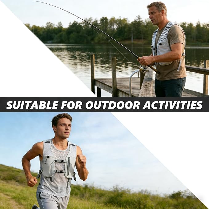 Running Vest for Women Men Hydration Backpack with 500ml Soft Flask Lightweight Water Pack