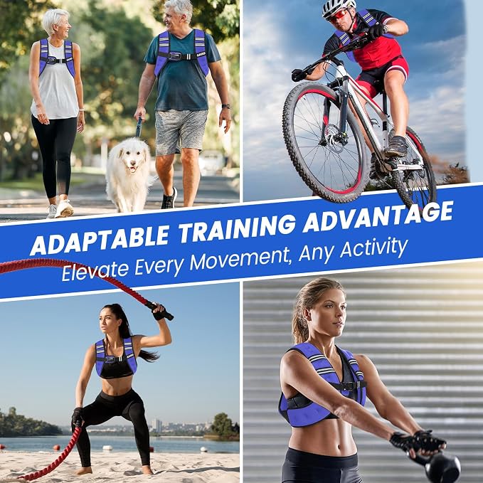 Weighted Vest Woman 6/8/12/16/20/25/30lb Weight Vest for Women Men Body Weight Vests for Walking Strength Training Running Workout Jogging Fitness