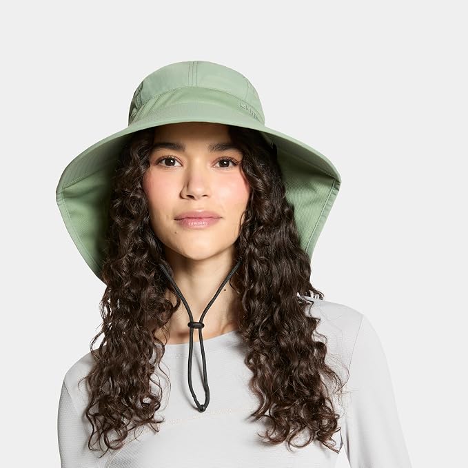 Cooling Sun Defender Sun Hat, UPF 50 UV Protection for Men Women, Wide Brim Outdoor Hat for Hiking, Fishing, Beach, Gardening (Hedge Green)