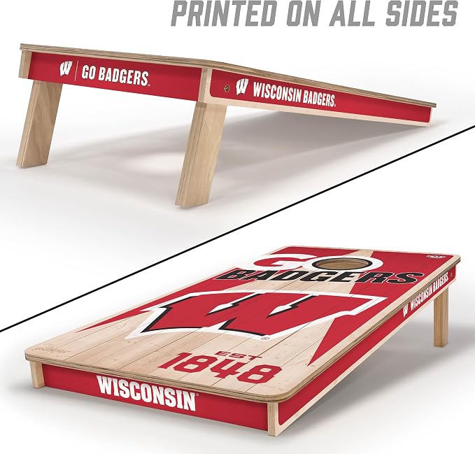 YouTheFan NCAA 2’ x 4’ Professional Wood Cornhole Game