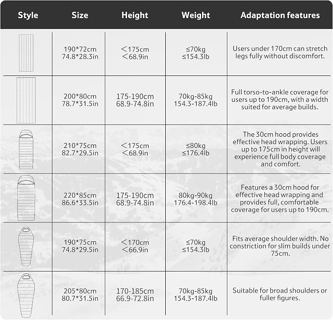 Naturehike 0 Degree RDS Down Mummy Sleeping Bag for Adults, 650 Fill Power, Cold Weather Backpacking Sleeping Bag for Camping, Hiking, -1℉ 18℉ 30℉, YKK Zipper