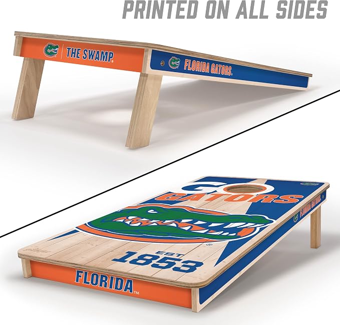 YouTheFan NCAA 2’ x 4’ Professional Wood Cornhole Game