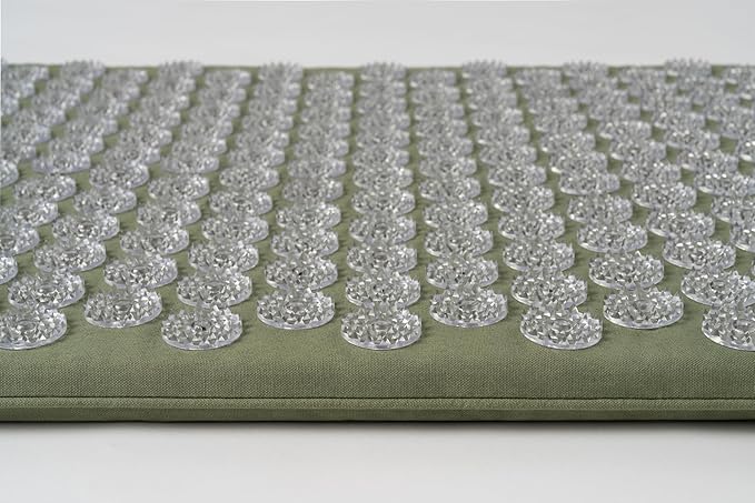 ShaktiMat Acupressure Mat for Relaxation, Massage Muscles, Aid Sleep & Unlock Inner Tension, Similar to Acupuncture, No Needles Required (Premium, Level 1, Tulsi)