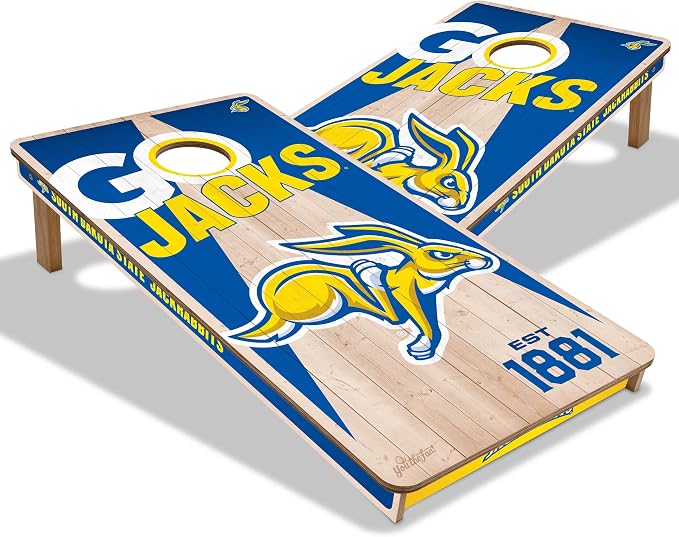 YouTheFan NCAA 2’ x 4’ Professional Wood Cornhole Game