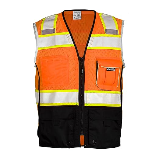 Black Bottom Safety Vest by Kishigo