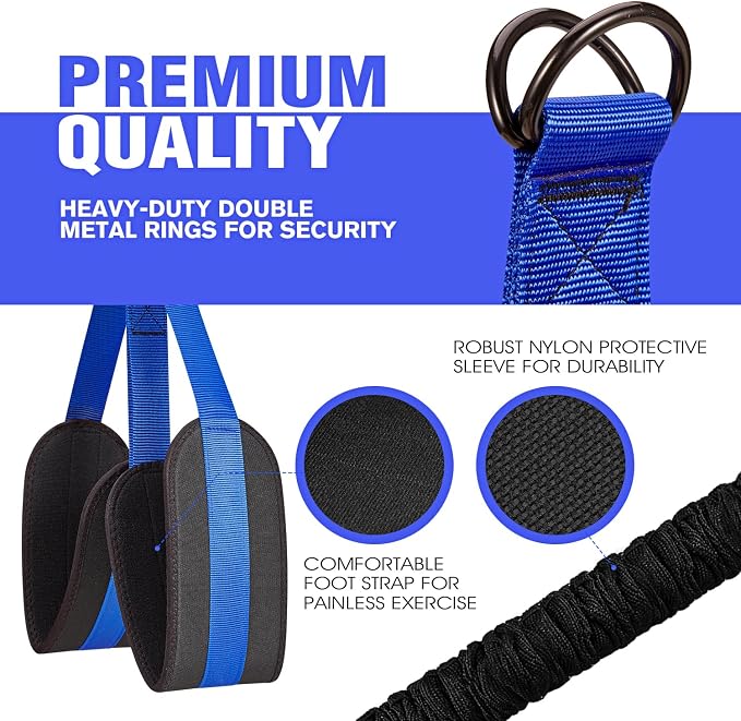 Ayombo Pull Up Assistance Bands, Resistance Bands for Pull Up Bar Workout, Adjustable Heavy Duty Pull Up Assist Equipment with 4 Assistance Bands, Home Gym Fitness Exercise Strength Training