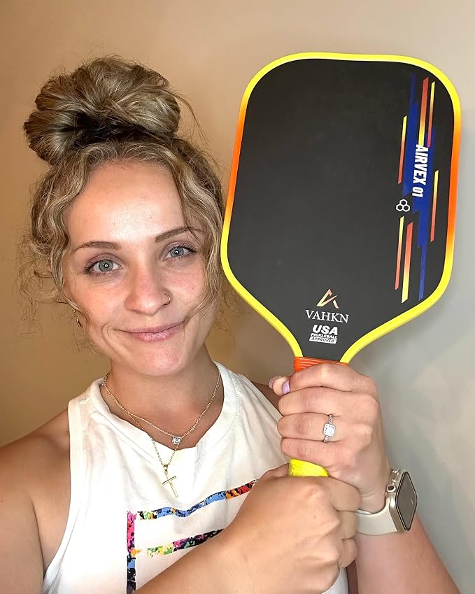 Pickleball Paddles |16MM Carbon Fiber Pickleball Paddle | High-Spin Textured Surface & Vibrant Gradient Edge | USAPA Approved Racket for Ultimate Power,Control & Precision