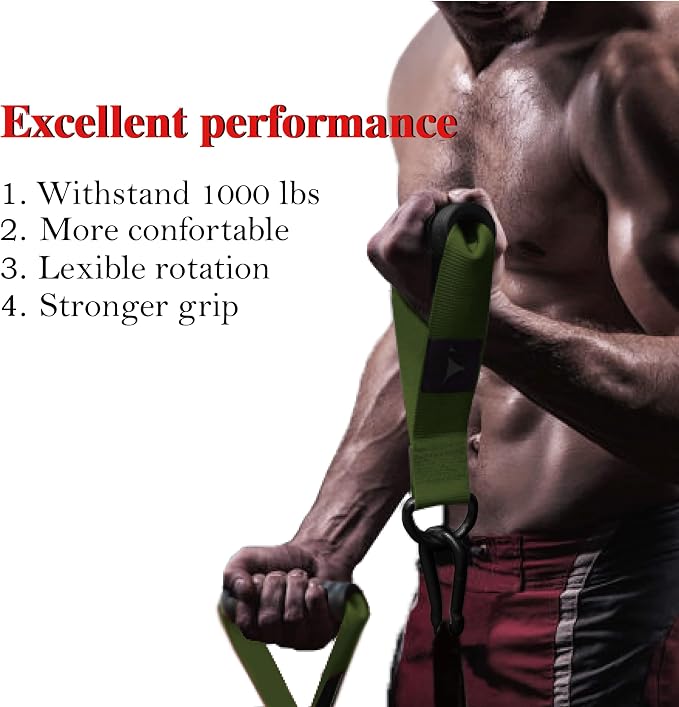 Heavy Duty Gym Workout Handles Attachment for Cable Machine,Resistance Band,Pulley System Home Exercise Equipment, Comfortable and Stronger Grip