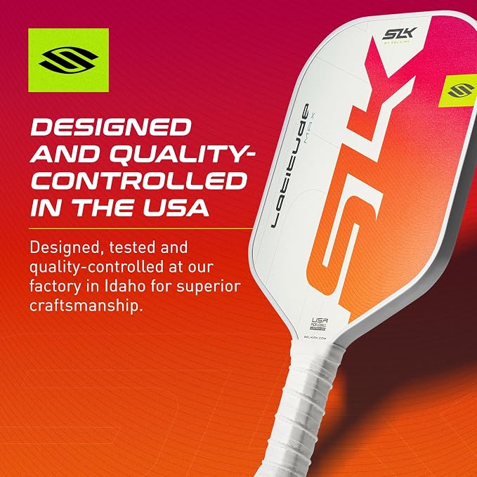 Selkirk Sport SLK Latitude 13mm Pickleball Paddle | Graphite Face with SpinFlex Surface & SX4 Polymer Core | Lightweight Pickleball Paddles for Men & Women | Control, Spin & Power