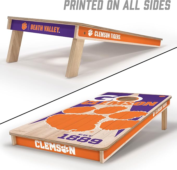 YouTheFan NCAA 2’ x 4’ Professional Wood Cornhole Game