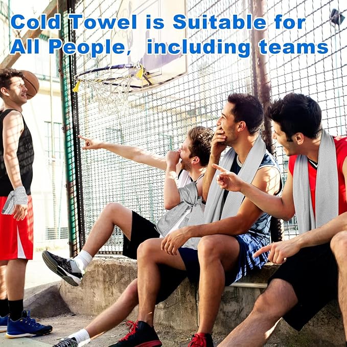 Sukeen Cooling Towel 20 Pack (40"x12") Ice Towel,Bulk Breathable Chilly Twoles,Microfiber Towel for Neck Face for Yoga,Sport,Running,Gym,Workout,Camping,Fitness,Travel & More Activities