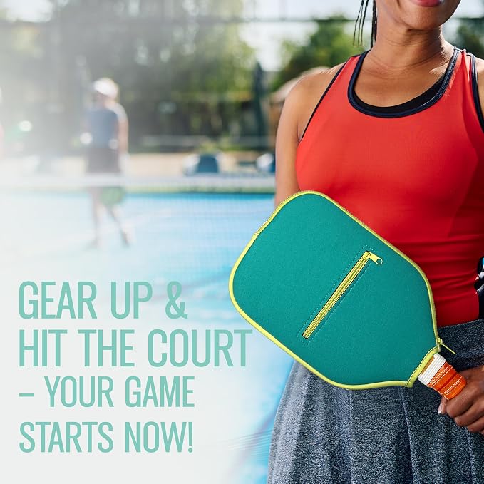 Pickleball Paddle Single and Set – USAPA Approved Lightweight Paddles, Fiberglass Surface, 13mm Honeycomb Core, Outdoor Balls & Carry Bag