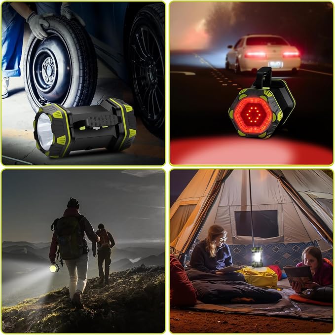 AlpsWolf LED Headlamp 2Packs & Camping Flashlight