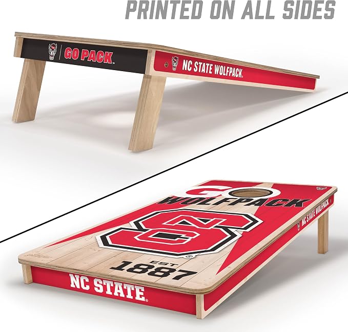 YouTheFan NCAA 2’ x 4’ Professional Wood Cornhole Game