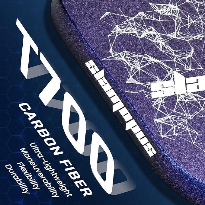 Pro Pickleball Paddle| T700 Carbon Fiber Pickleball Paddles with 16mm Polymer Honeycomb Core & Overgrips| Premium Pickle Ball Racket Enhanced Control & Spin & Power| USAPA Approved