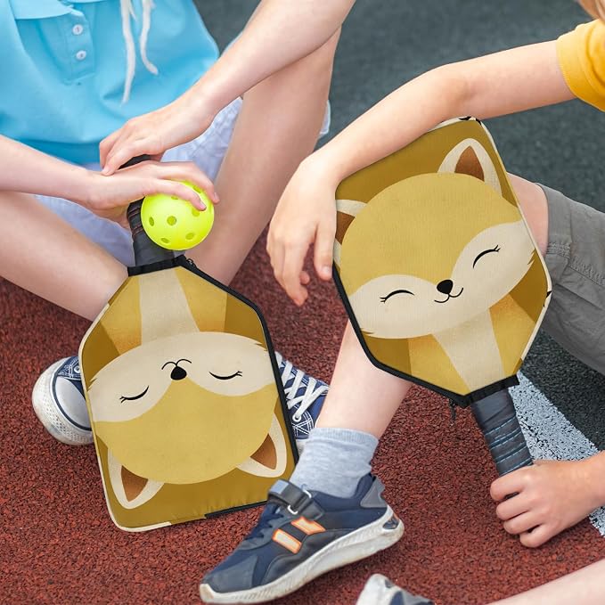 Stripe Design Pickleball Paddle Cover - Protective Polyester Sleeve for Paddles