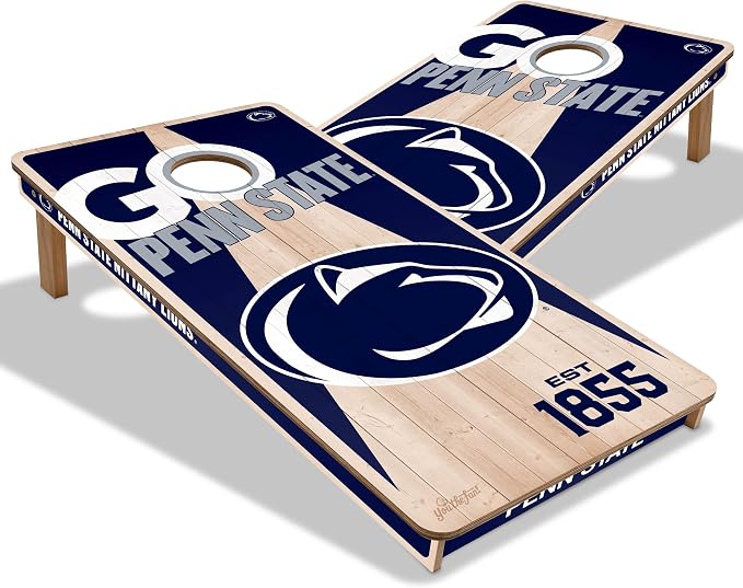 YouTheFan NCAA 2’ x 4’ Professional Wood Cornhole Game