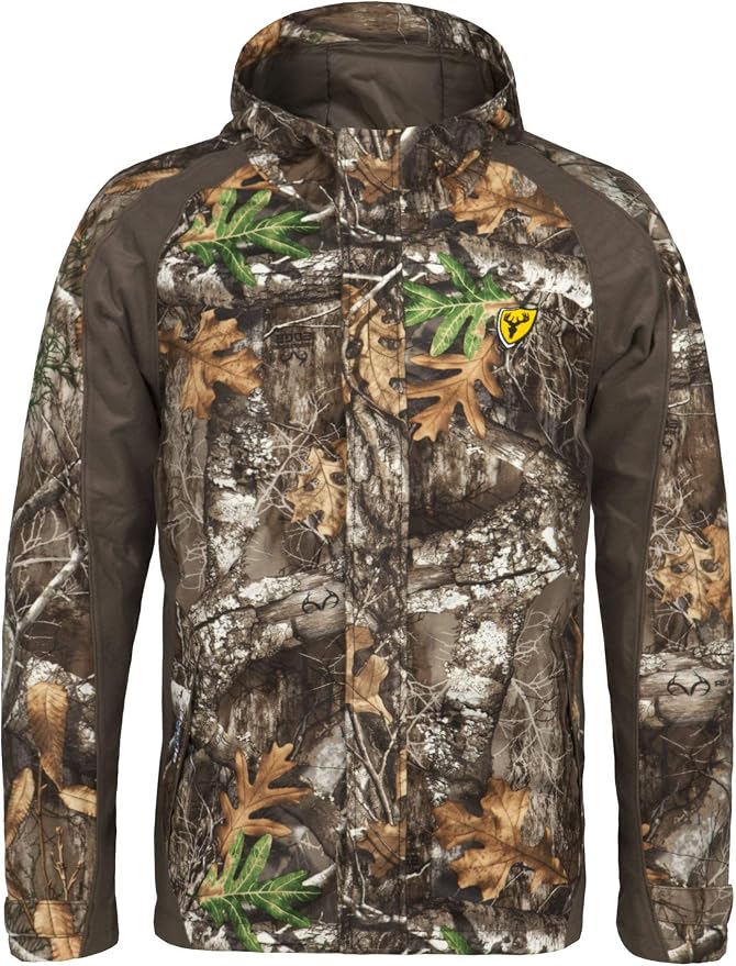 SCENTBLOCKER Youth Drencher Youth Lightweight Breathable Waterproof Hooded Camo Hunting Jacket (X-Large, Realtree Edge)