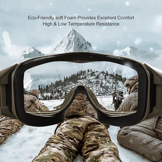 xaegistac Tactical Airsoft Goggles Anti Fog Military Glasses, Ballistic Safety Goggles for Shooting Hunting