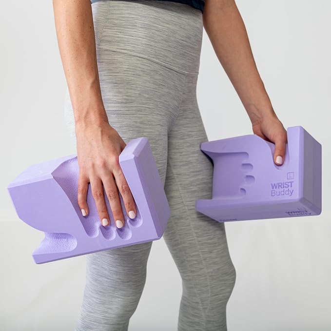 WRISTBuddy® Yoga Blocks 2-Pack (Left + Right) — Ergonomic, Hand-Shaped EVA Blocks for Wrist Relief & Better Grip | Doctor-Designed Support for Yoga, Pilates, Handstands, Push-Ups & Rehab