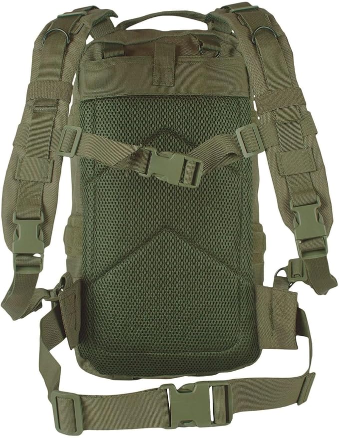 FOX OUTDOOR PRODUCTS Medium Transport Pack | 29L Tactical Backpack with Organizer Pockets, MOLLE Webbing & Hydration Sleeve, Olive Drab