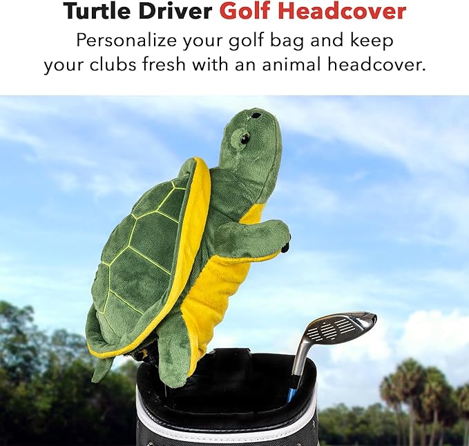Daphne's Headcovers Turtle Driver Headcover | Premium Driver Headcovers | Funny Golf Club Covers | Stylish Protection for Your Clubs | Men's Golf Gear | Driver Headcover for Men and Women