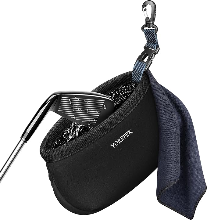 YOREPEK Golf Club Cleaner Bag Red Club Cleaner for Golf Bag Blue