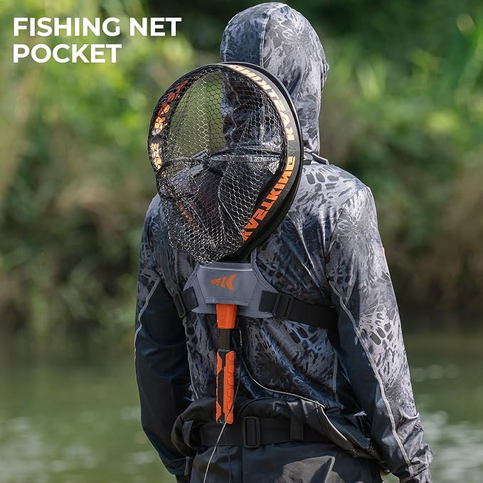 KastKing Bait Boss Water-Resistant Fishing Chest Pack With EVA Zip-Down Workstation, MOLLE Storage, Adjustable Chest Straps