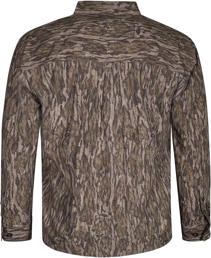 Mossy Oak Men's Men's Tibbee Technical Lightweight Camo Hunting Shirt