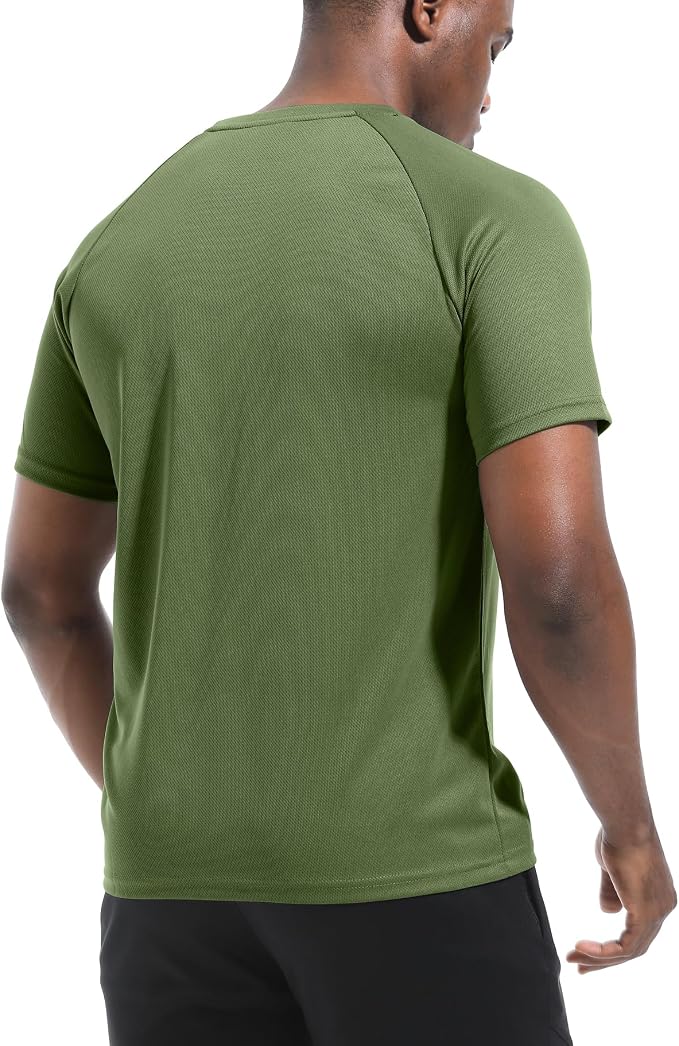 Boyzn 1, 3, 5 or 7 Pack Men's Workout Running Shirts, Dry Fit Moisture Wicking T-Shirt, Gym Athletic Short Sleeve Tee Shirts