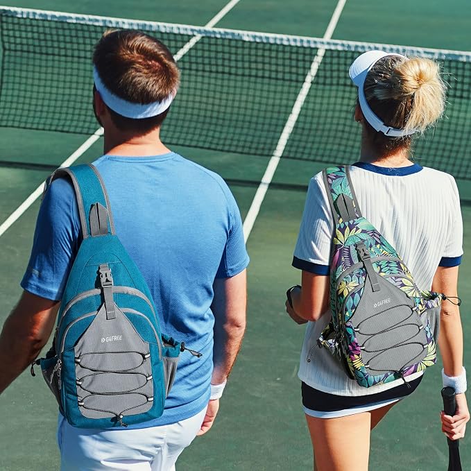 G4Free Pickleball Bag, Crossbody Sling Bag for Men Women, Pickleball Backpack, Pickle Ball Paddle Bag Gifts for Sports