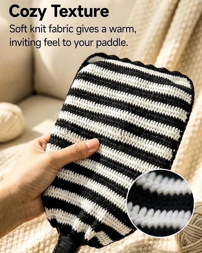 Crochet Pickleball Paddle Cover Gift - Handmade Case for Women&Men - Cute Accessories with Prensent Bag - Ready to Wrap for Players, Friends & Family, Thoughtful Holiday Crochet Set