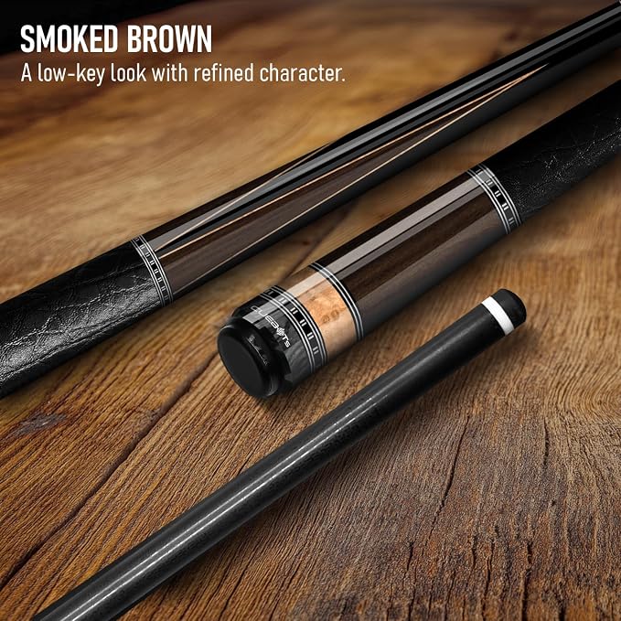 Series, Glass Fiber Pool Cue Stick, Uni-QR, 3/8-10, 5/16-18 Joint, Synthetic Leather Grip, 29" Glassfiber Shaft, 7-Layer Microfiber Tip