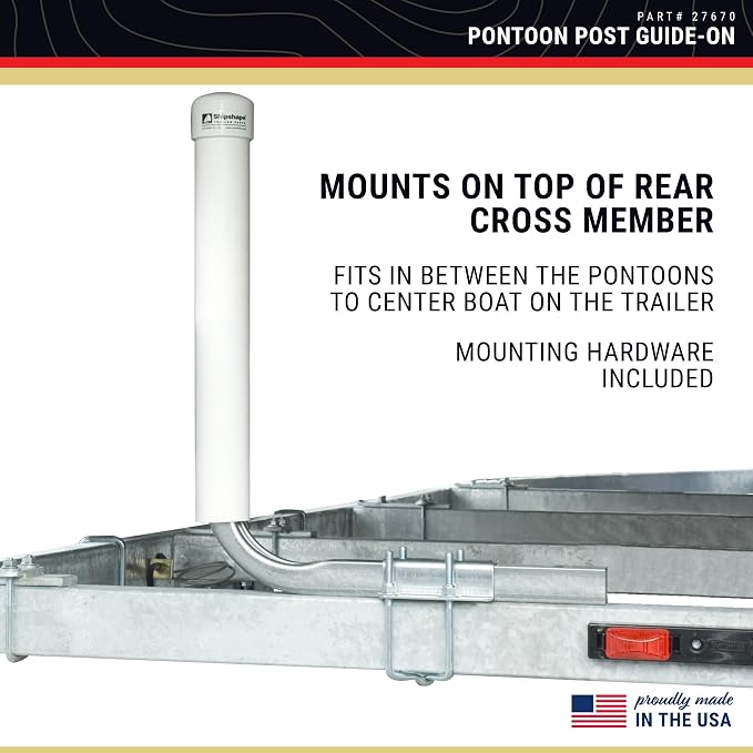 CE Smith - Guide-On Post Pontoon - Sturdy, Easy to Install Boat Trailer Accessories