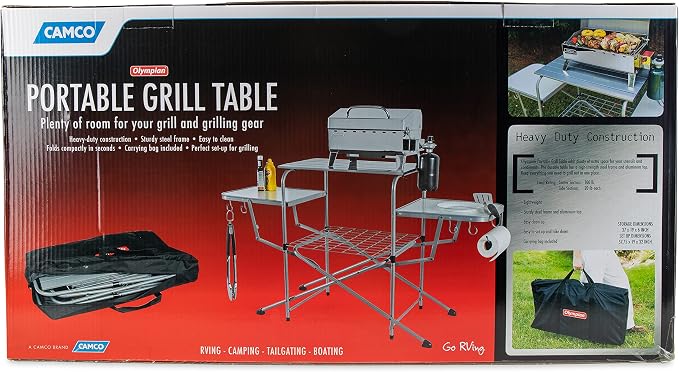 Camco 57293 Deluxe Grilling Table