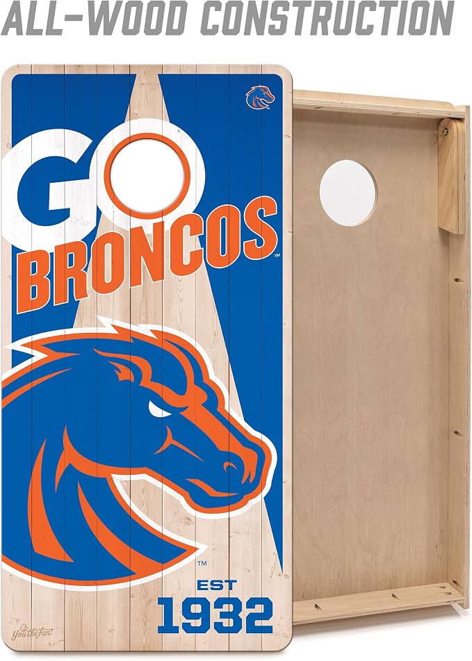 YouTheFan NCAA 2’ x 4’ Professional Wood Cornhole Game